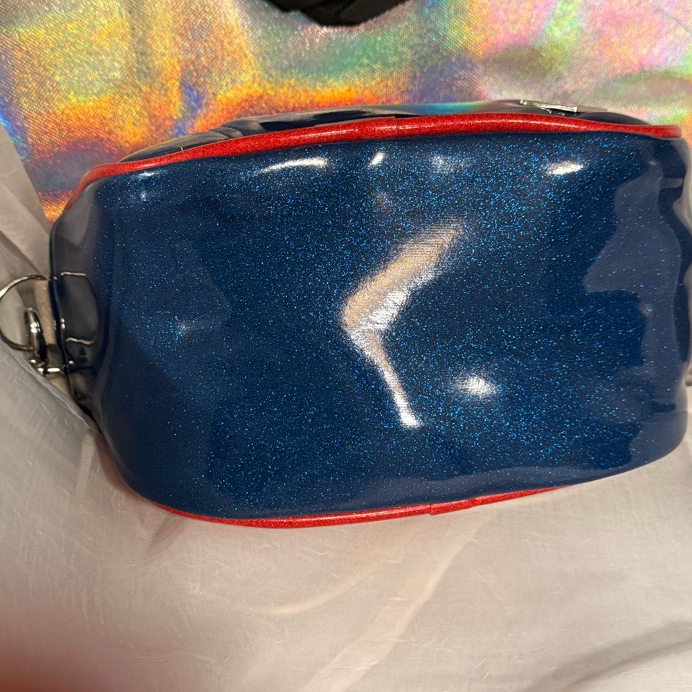 Double K Originals Red White & Blue crossbody bag Star Texas Vinyl Glitter gift💝 - Picture 15 of 16
